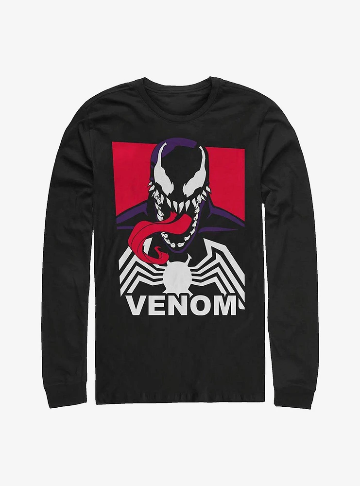 Marvel Venom Face Long-Sleeve T-Shirt