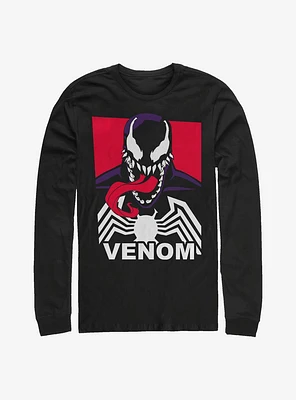 Marvel Venom Face Long-Sleeve T-Shirt