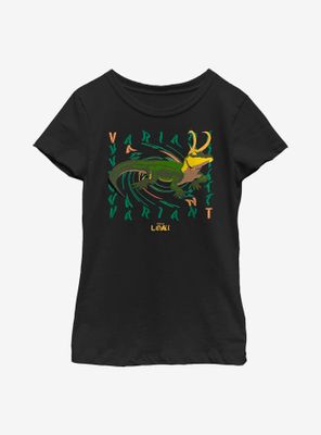 Marvel Loki Alligator Deviance Youth Girls T-Shirt