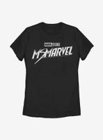 Marvel Ms. Black And White Womens T-Shirt