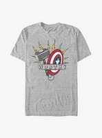 Marvel Avengers Worthy Hammer And Shield T-Shirt