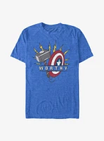 Marvel Avengers Worthy Hammer And Shield T-Shirt