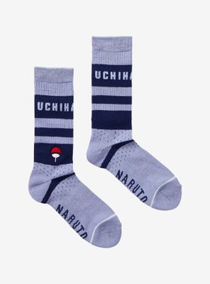Naruto Shippuden Uchiha Clan Mesh Crew Socks - BoxLunch Exclusive