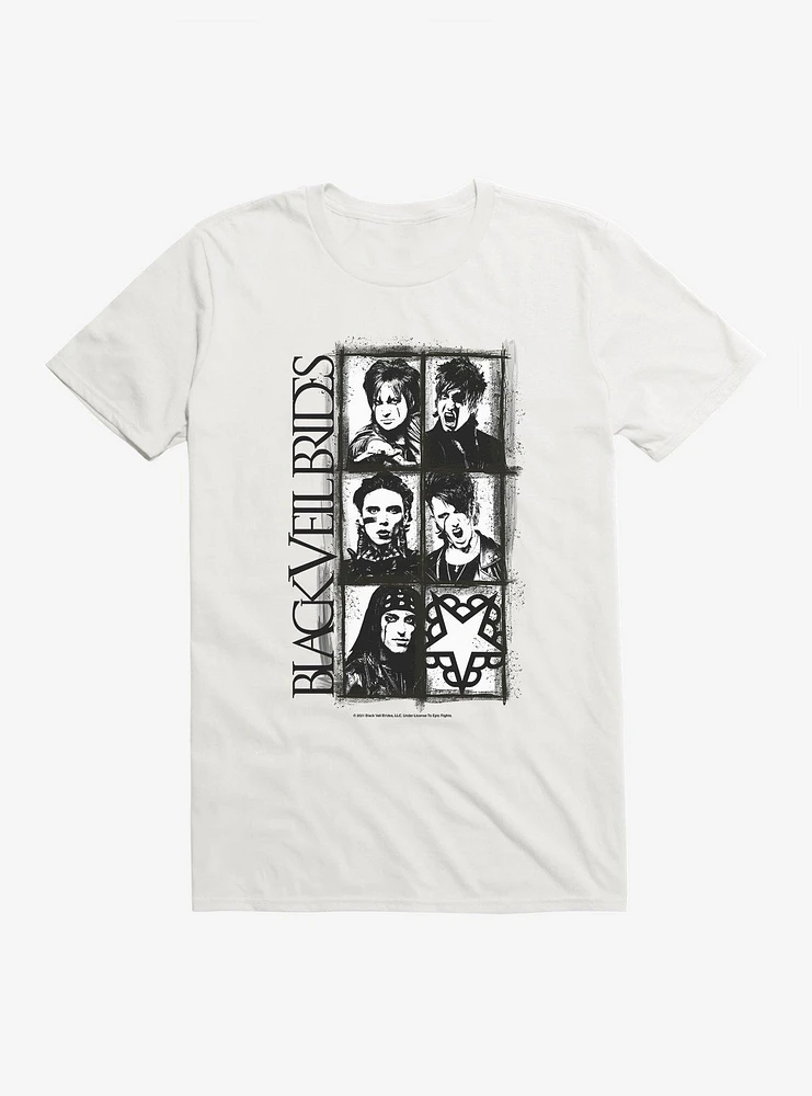 Black Veil Brides Band Portrait T-Shirt
