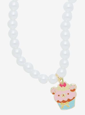 Rilakkuma Cupcake Pearl Necklace