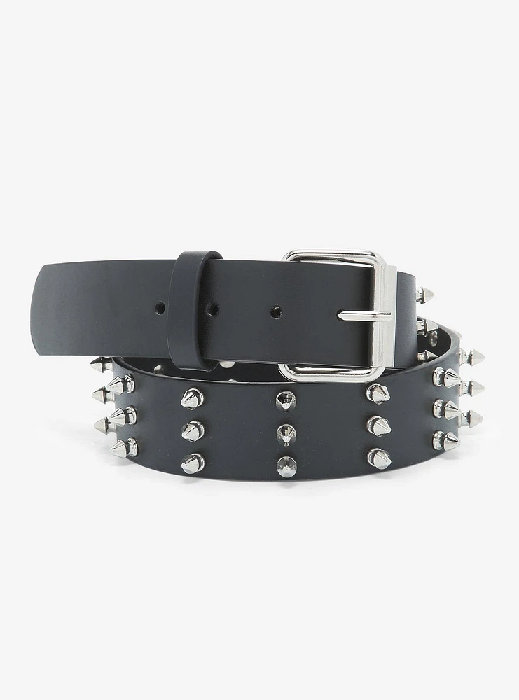Black Spiked Belt