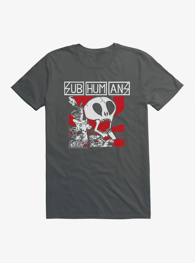 Subhumans Skull Band Logo T-Shirt