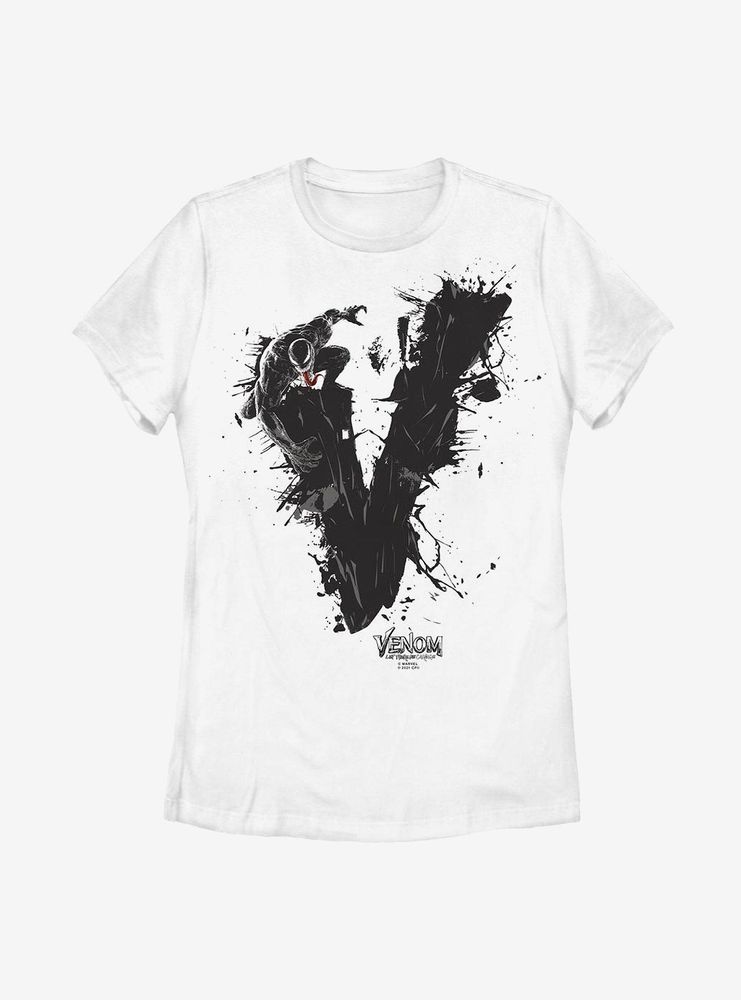 Marvel Venom: Let There Be Carnage Paint Splatter Womens T-Shirt