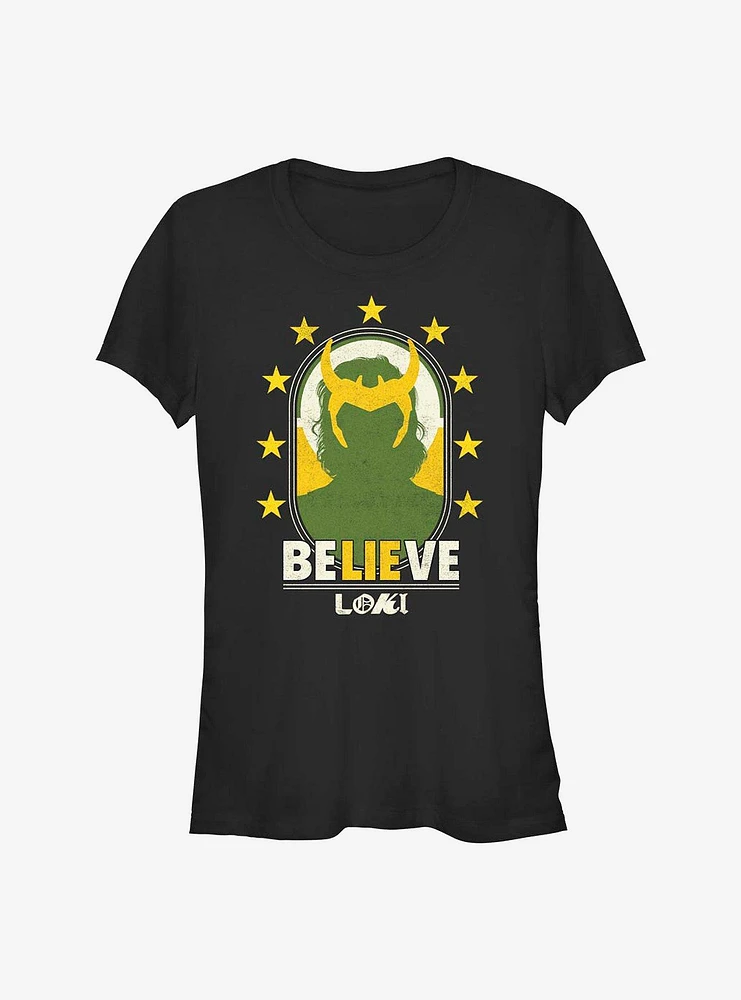 Marvel Loki Believe Girls T-Shirt