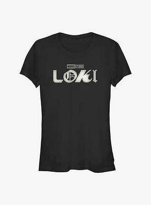 Marvel Loki Logo Film Grain Girls T-Shirt