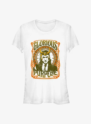 Marvel Loki Retro Glorious Purpose Girls T-Shirt