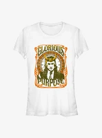 Marvel Loki Retro Glorious Purpose Girls T-Shirt