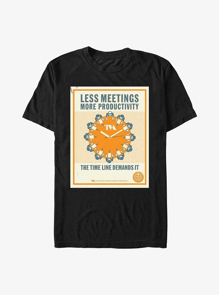 Marvel Loki Less Meetings More Productivity T-Shirt