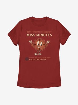 Marvel Loki Don't Forget To Check Miss Minutes Womens T-Shirt