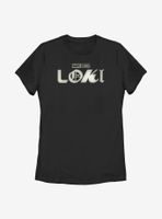 Marvel Loki Logo Film Grain Womens T-Shirt