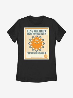 Marvel Loki Productivity Meeting Womens T-Shirt