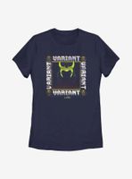 Marvel Loki Variant Glitch Womens T-Shirt