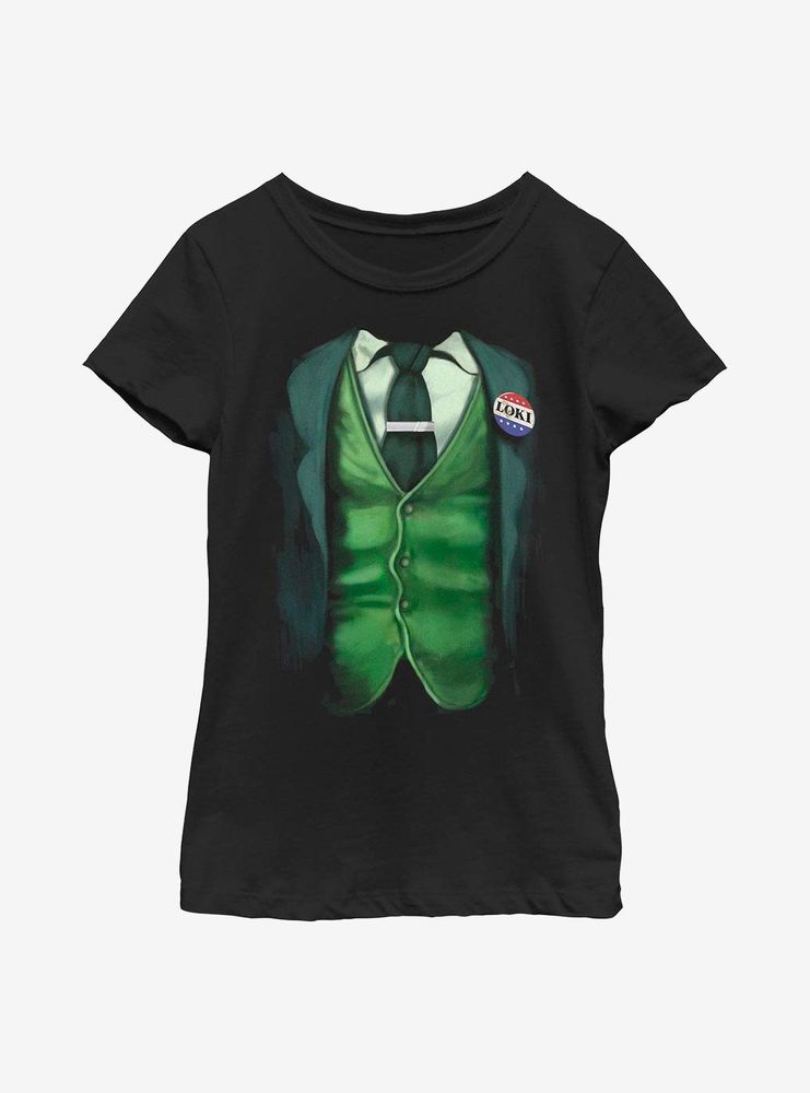 Marvel Loki Vote For Outfit Youth Girls T-Shirt