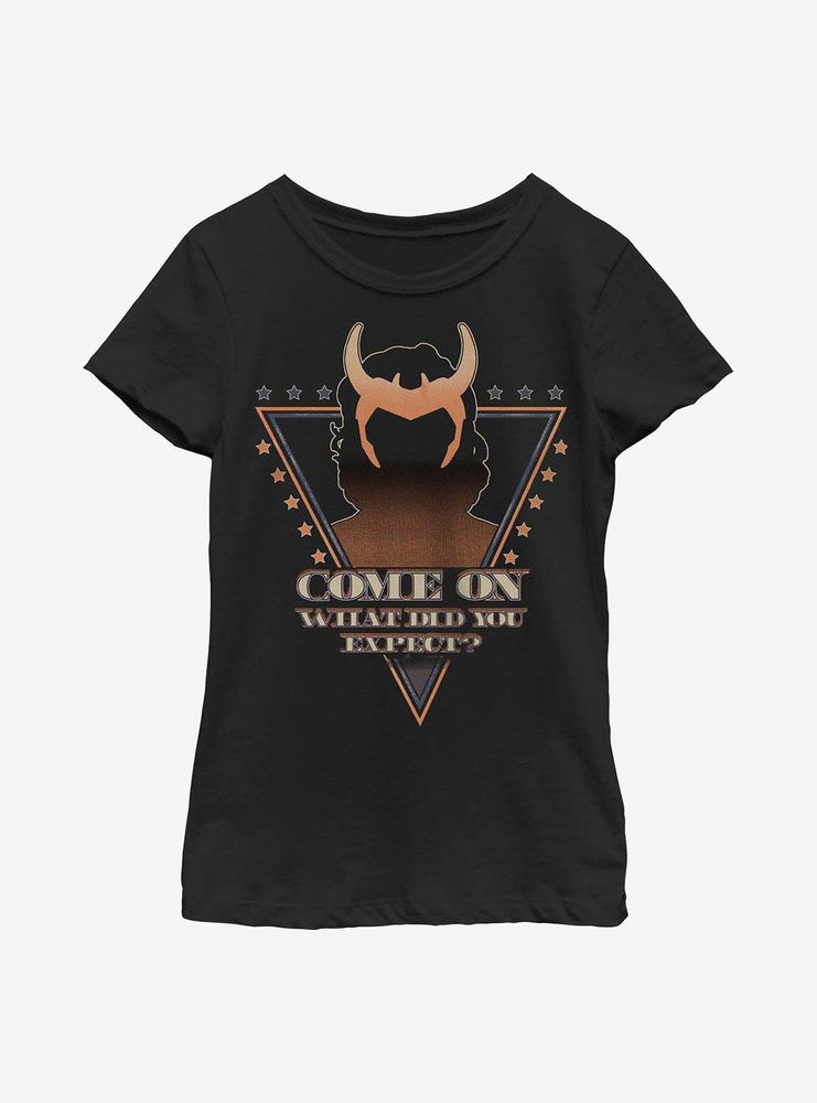 Marvel Loki Mischievious Campaign Youth Girls T-Shirt