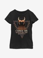 Marvel Loki Mischievious Campaign Youth Girls T-Shirt