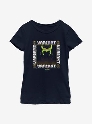 Marvel Loki Variant Glitch Youth Girls T-Shirt