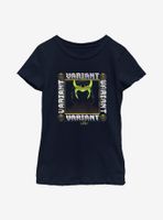 Marvel Loki Variant Glitch Youth Girls T-Shirt