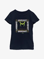 Marvel Loki Variant Glitch Youth Girls T-Shirt