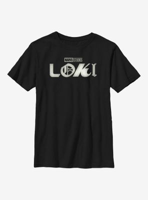 Marvel Loki Logo Film Grain Youth T-Shirt