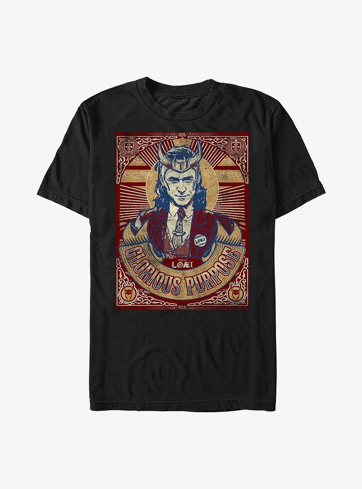 Marvel Loki Glorious Purpose Pose T-Shirt