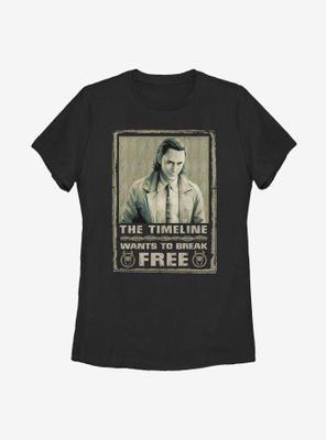 Marvel Loki The Timeline Wants To Break Free Womens T-Shirt