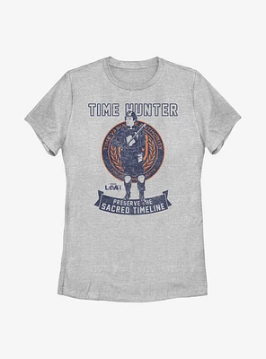 Marvel Loki Time Hunter Preserve The Sacred Timeline Womens T-Shirt