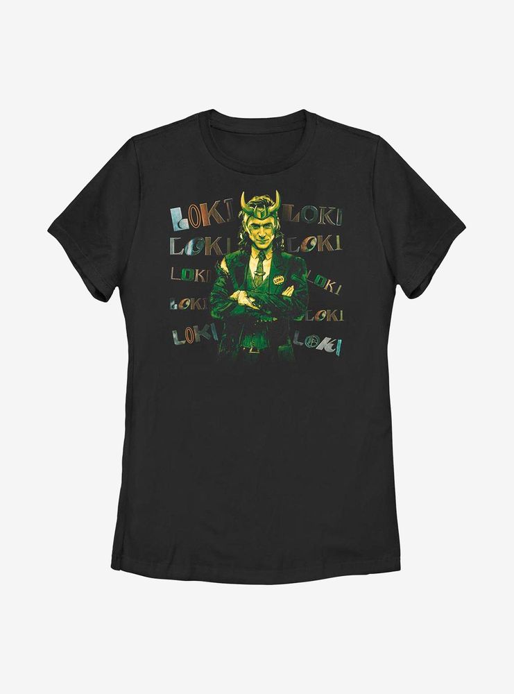 Marvel Loki Chaotic Womens T-Shirt