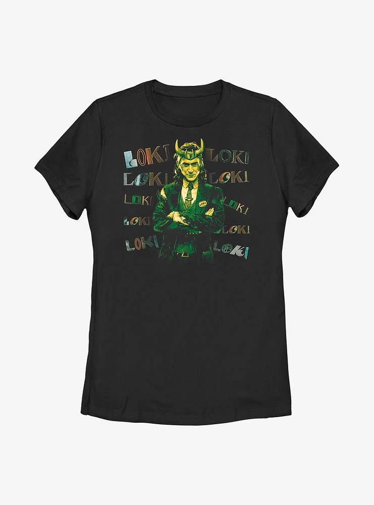 Marvel Loki Chaotic Womens T-Shirt