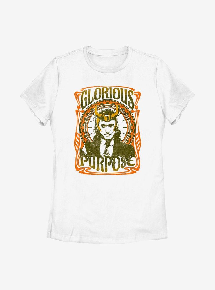 Marvel Loki Retro Glorious Purpose Womens T-Shirt