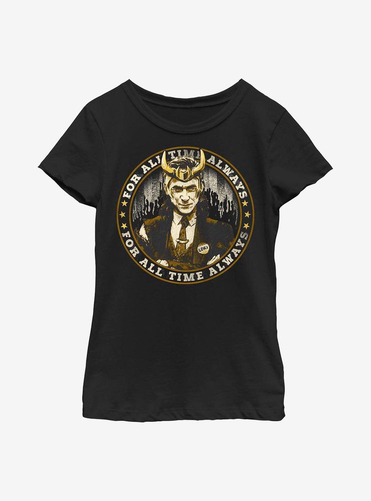 Marvel Loki Campaign Trail Youth Girls T-Shirt