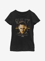 Marvel Loki Guilty Of Being The God Mischief Youth Girls T-Shirt