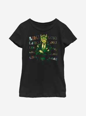 Marvel Loki Chaotic Youth Girls T-Shirt