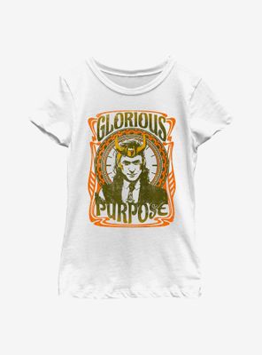 Marvel Loki Retro Glorious Purpose Youth Girls T-Shirt