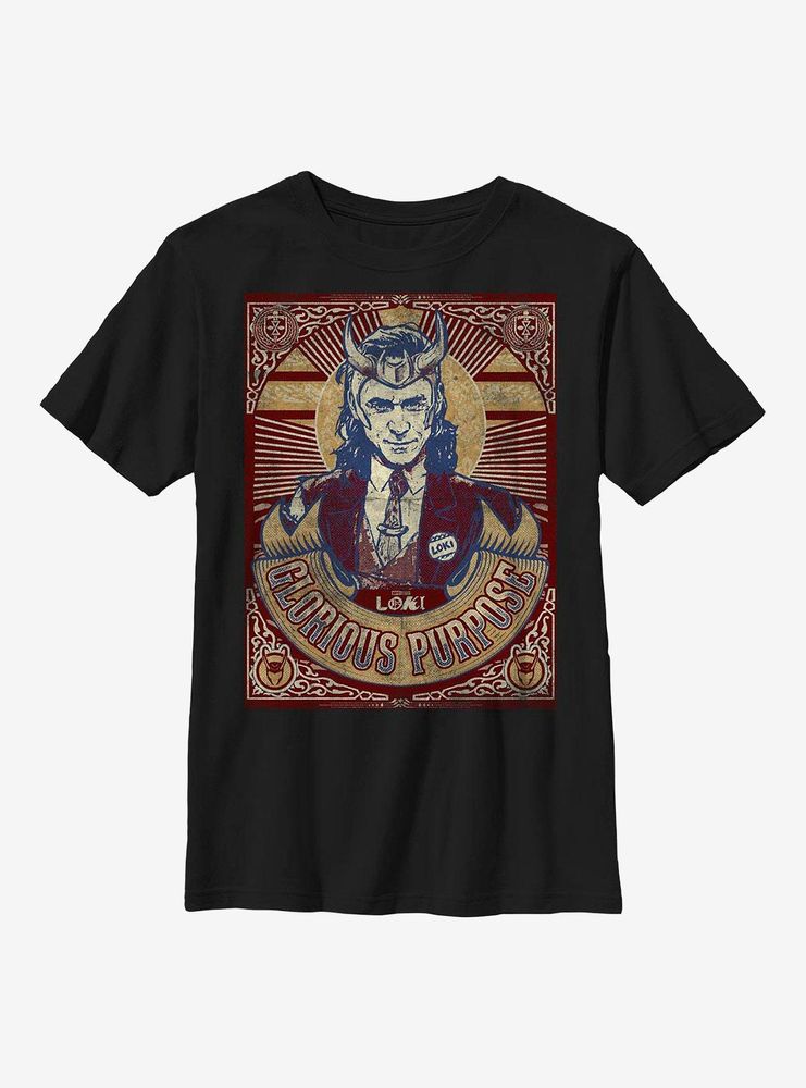 Boxlunch Marvel Loki Glorious Purpose Pose Youth T-Shirt