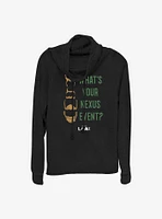 Marvel Loki What's Your Nexus Event? Cowlneck Long-Sleeve Girls Top