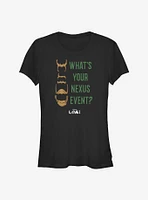 Marvel Loki What's Your Nexus Event? Girls T-Shirt