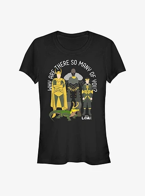 Marvel Loki Why Are There So Many Of You? Girls T-Shirt