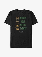 Marvel Loki What's Your Nexus Event? T-Shirt