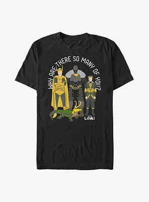 Marvel Loki Why Are There So Many Of You? T-Shirt