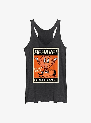 Marvel Loki Behave! Or Get Your Clock Cleaned! Girls Tank