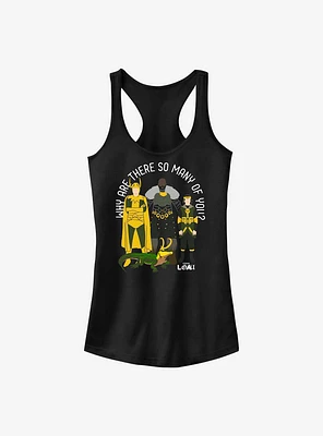 Marvel Loki Why Are There So Many Of You? Girls Tank