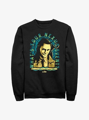 Marvel Loki What's Your Nexus Event? Frame Crew Sweatshirt