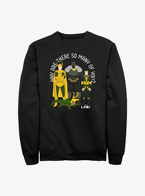 Marvel Loki Why Are There So Many Of You? Crew Sweatshirt