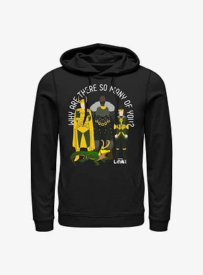 Marvel Loki Why Are There So Many Of You? Hoodie