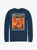 Marvel Loki Behave! Or Get Your Clock Cleaned! Long-Sleeve T-Shirt